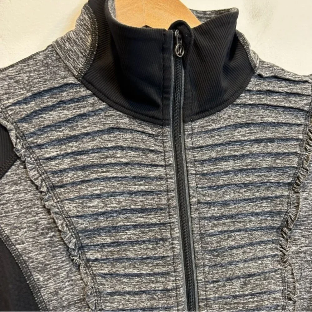 Lululemon Run Your Heart Out Pullover (First Release) Heathered Black - Picture 16 of 16